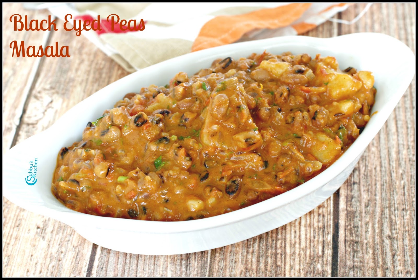 Lobia Masala Recipe Black Eyed Peas Masala Recipe Subbus Kitchen