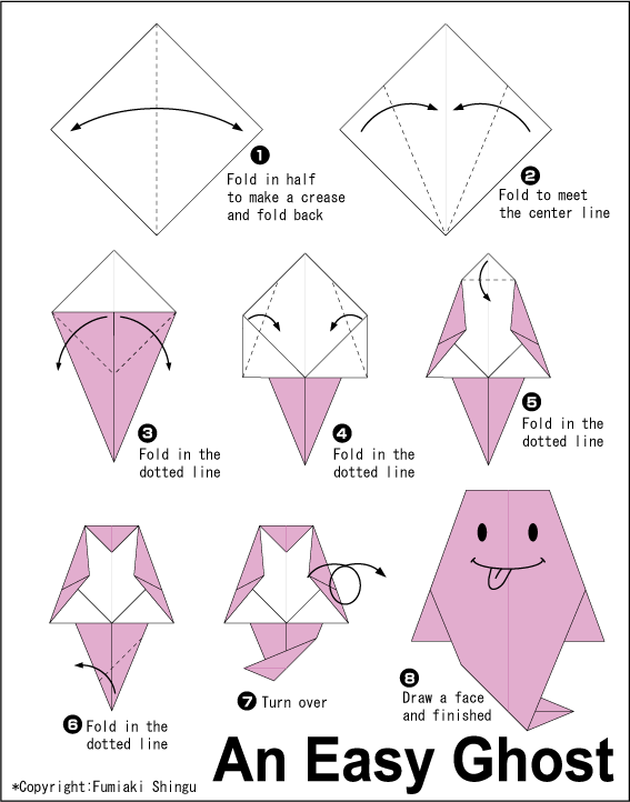 how make a paper ghost