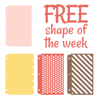 free silhouette cameo shape of the week page dividers