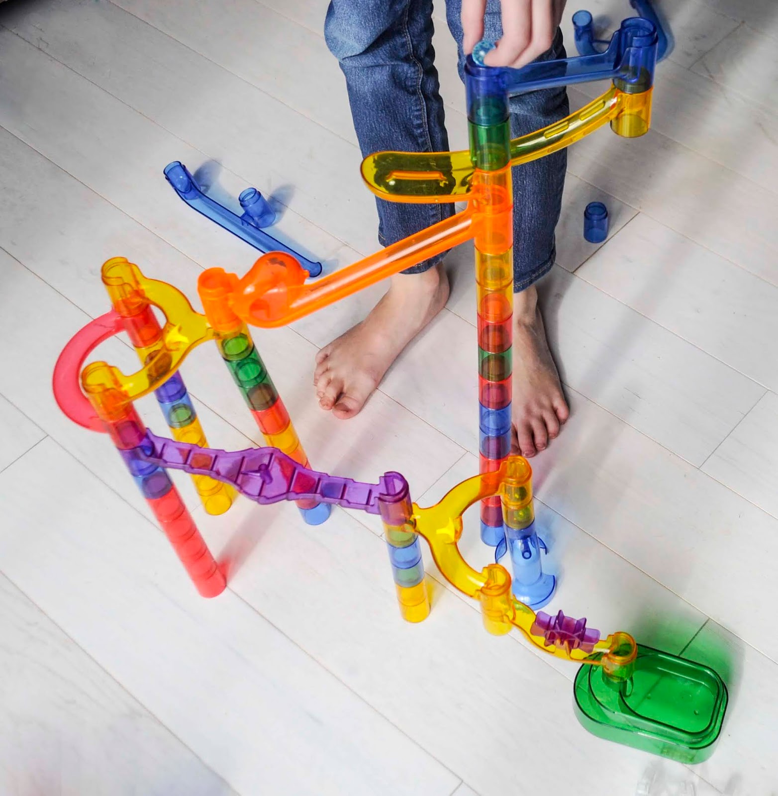 Teach Physics with Glow In the Dark Marble Run Jenny's Crayon Collection