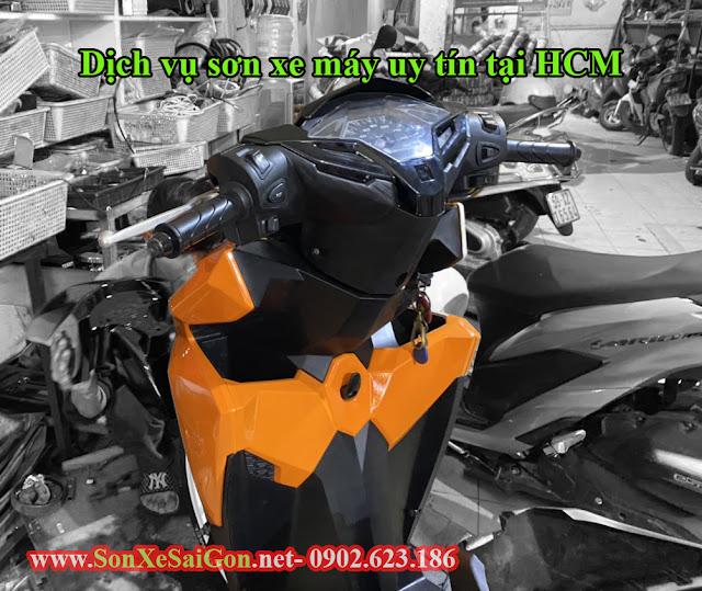 Mẫu sơn xe Honda vario màu cam bóng cực đẹp Mẫu sơn xe Honda vario màu cam bóng cực đẹp