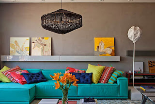 Ideias de Decoração com Sofá Azul