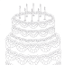birthday cake coloring pages to download and print for free - birthday cake coloring pages wecoloringpagecom