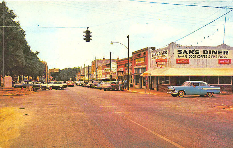 IMAGES OF OUR PAST HWY 15 NORTH, COURTHOUSE SQUARE, WRIGHTSVILLE, GA