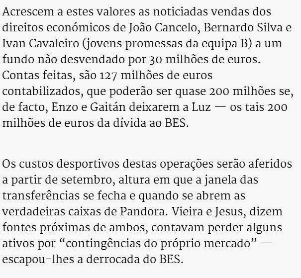 Novo Banco corta crédito ao Benfica Expresso