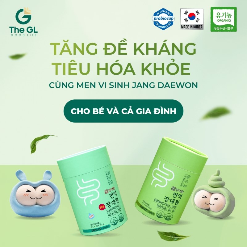 Combo Men vi sinh miễn dịch cho cả gia đình Immune Jang Daewon Probiotics và Immune Jang Daewon Kids Probiotics