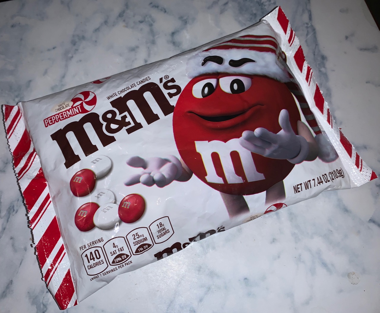 FOODSTUFF FINDS White Chocolate Peppermint M&Ms (USA) By Cinabar
