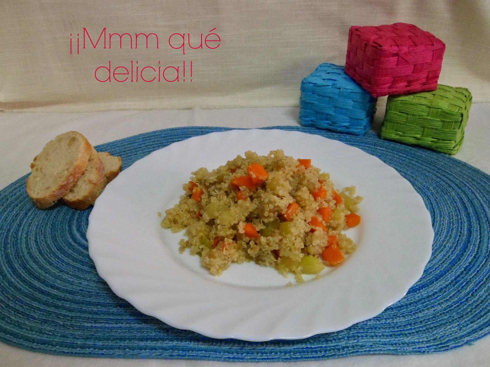 Mmm qué delicia!! QUINOA CON VERDURAS