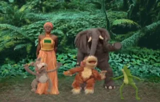 India Arie sings a jumping song. Sesame Street Happy Healthy Monsters