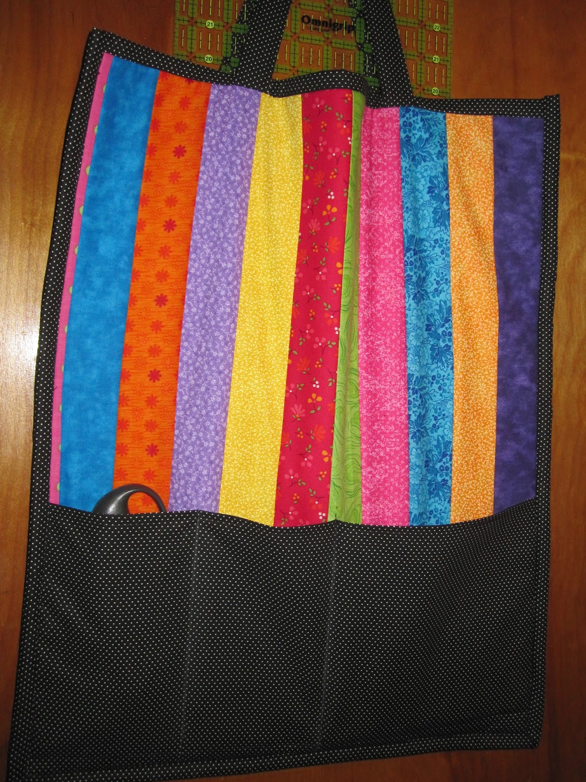 Debbie's Kitties and Quilts Ruler Bag Made