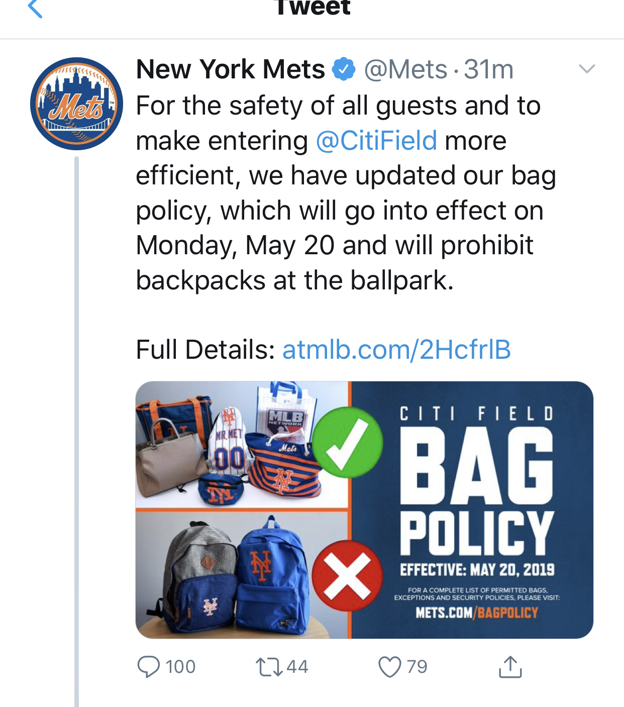 mets new backpack policy part 2