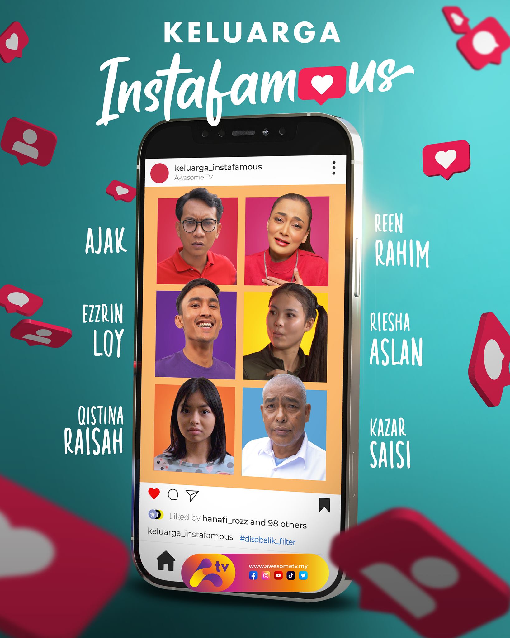 Pelakon keluarga instafamous Isu ‘instafamous’