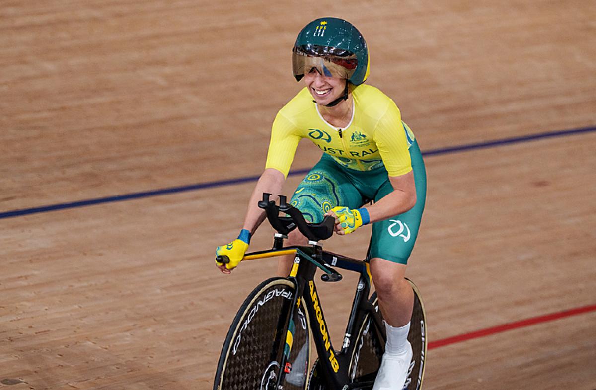 Australian cyclist Paige Greco wins first gold of the Tokyo 2020 Paralympic