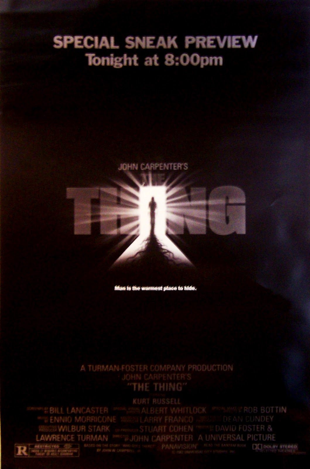 The Geeky Nerfherder: Movie Poster Art: The Thing (1982)