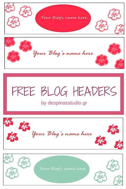 FREE Blogger headers Spring Flowers