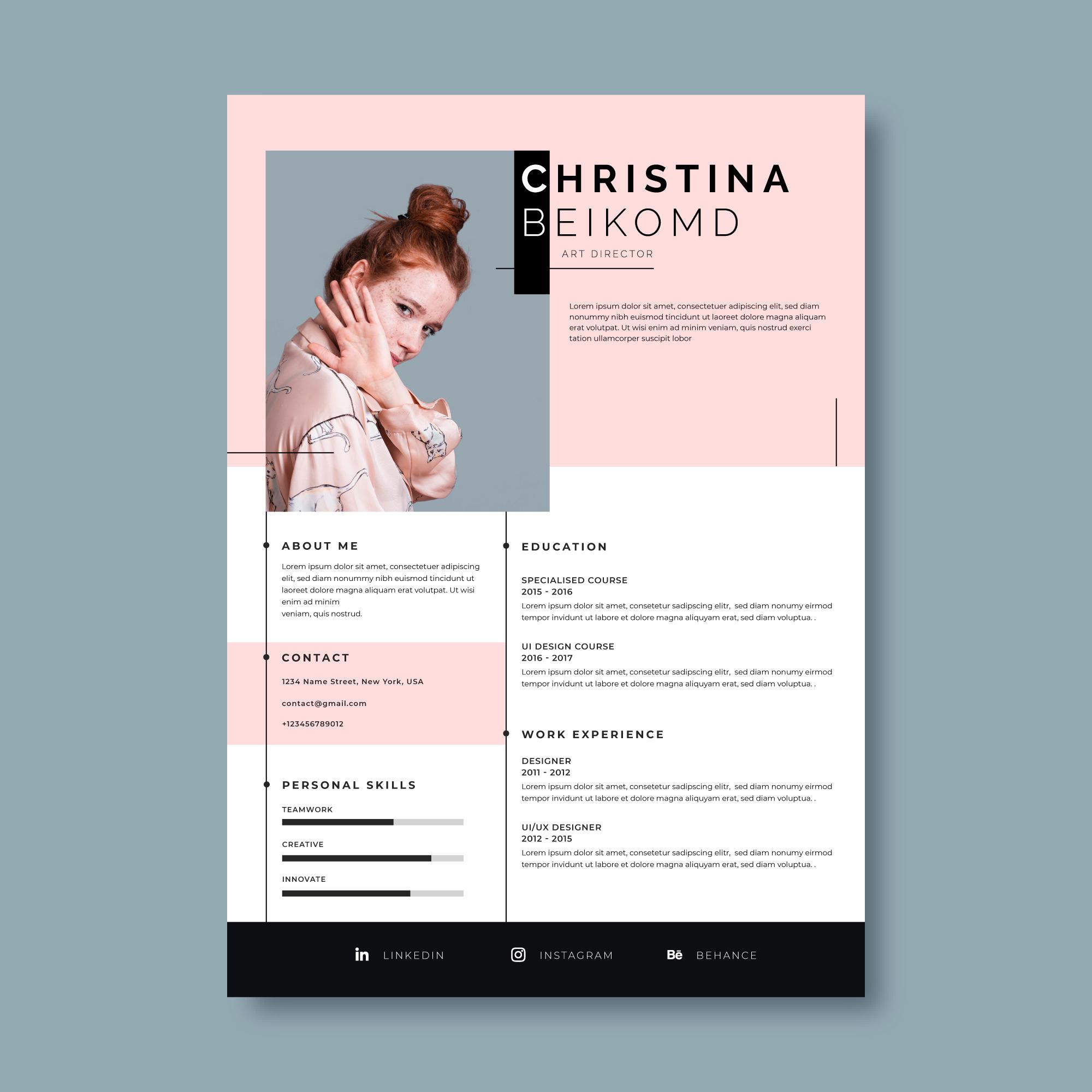 download template cv menarik word gratis download template cv menarik word gratis