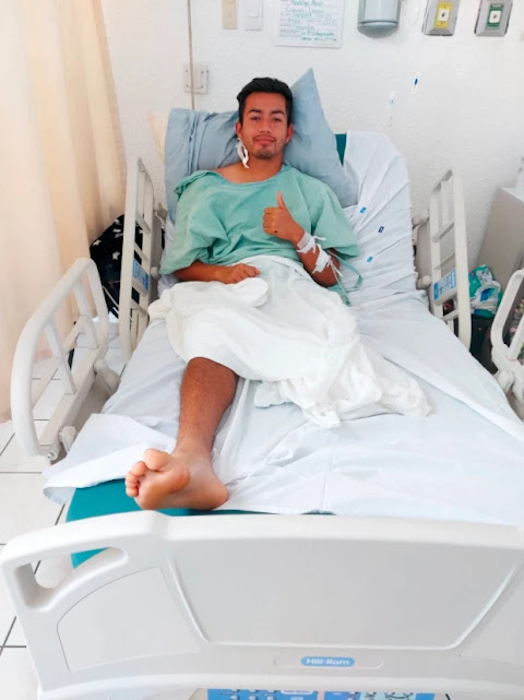 Mexican footballer, Rodrigo Alain Cuevas leg has been amputated after electric shock