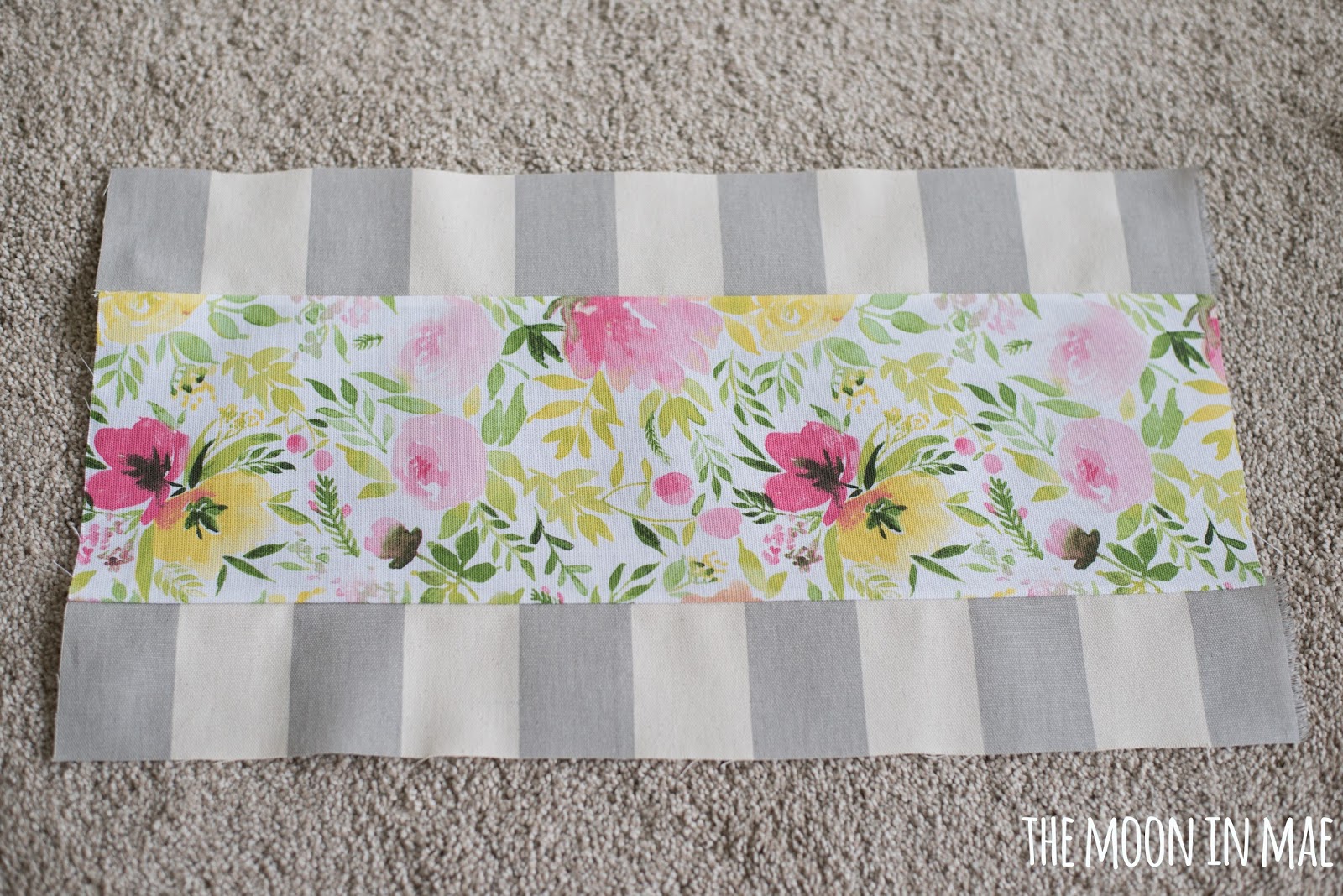 The Moon in Mae {diy} tie pillow cover