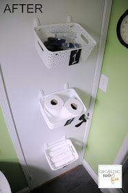 12 Ways to Organize with Command Hooks - organize stuff on the back of the door :: OrganizingMadeFun.com