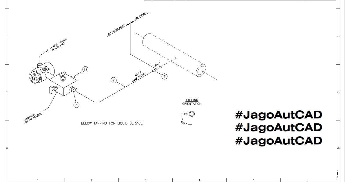 ownload HookUp Pressure Transmitter Liquid DWG AutoCAD Free