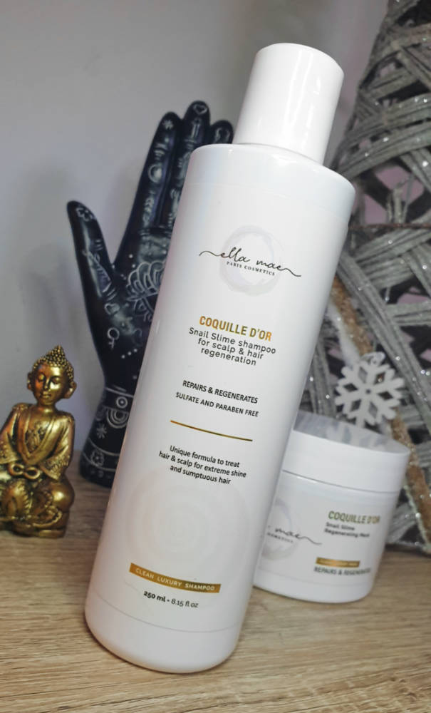 Beautifinous. Ella Mae Snail Slime Shampoo and Snail Slime