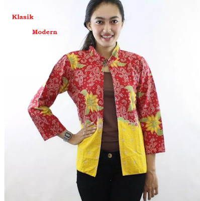 batik klasik model bolero tampilan modern