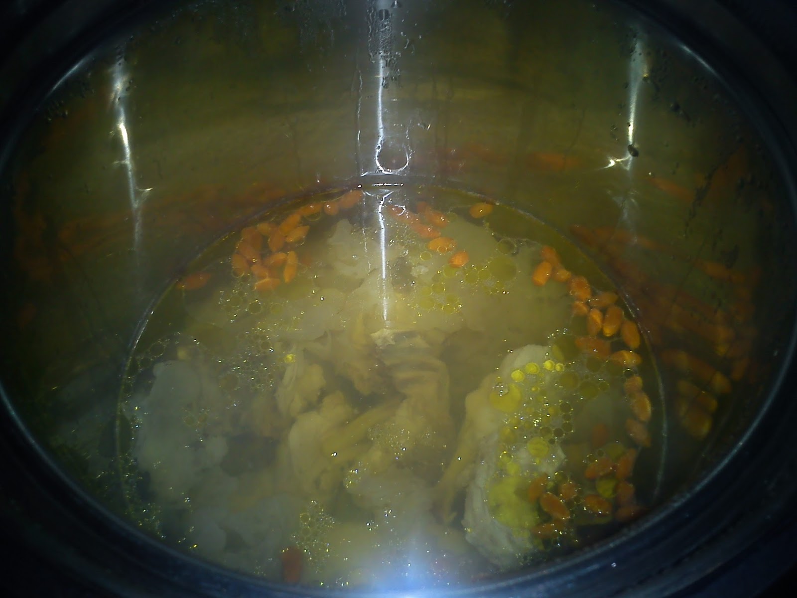 Cooking Pleasure THERMAL COOKER CHICKEN, WHITE FUNGUS AND GOJI SOUP