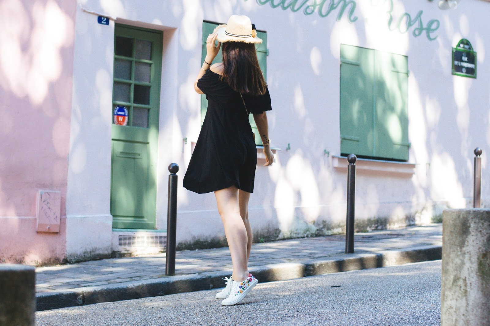 marks&Spencer-blackdress-paris-summerlook-styling-parisianstyle-meetmeinparee