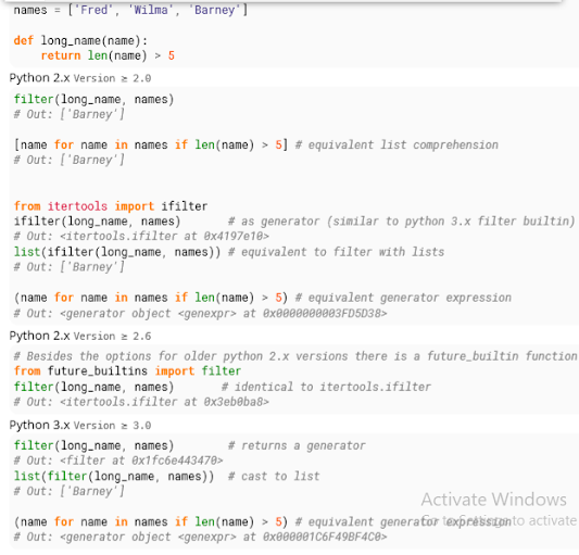 python Filter Notelanka