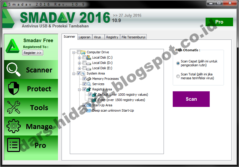 Smadav 2016 Rev 10.9 Terbaru Full Keygen ~ Dar�s Blog