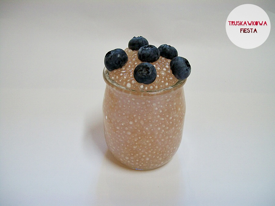 Truskawkowa Fiesta zdrowo i fit Pudding z tapioki