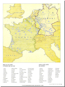 Allied German POW camps map