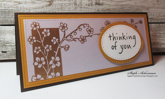Live Laugh Scrap with Steph Ackerman: Thinking of you Slimline Cards