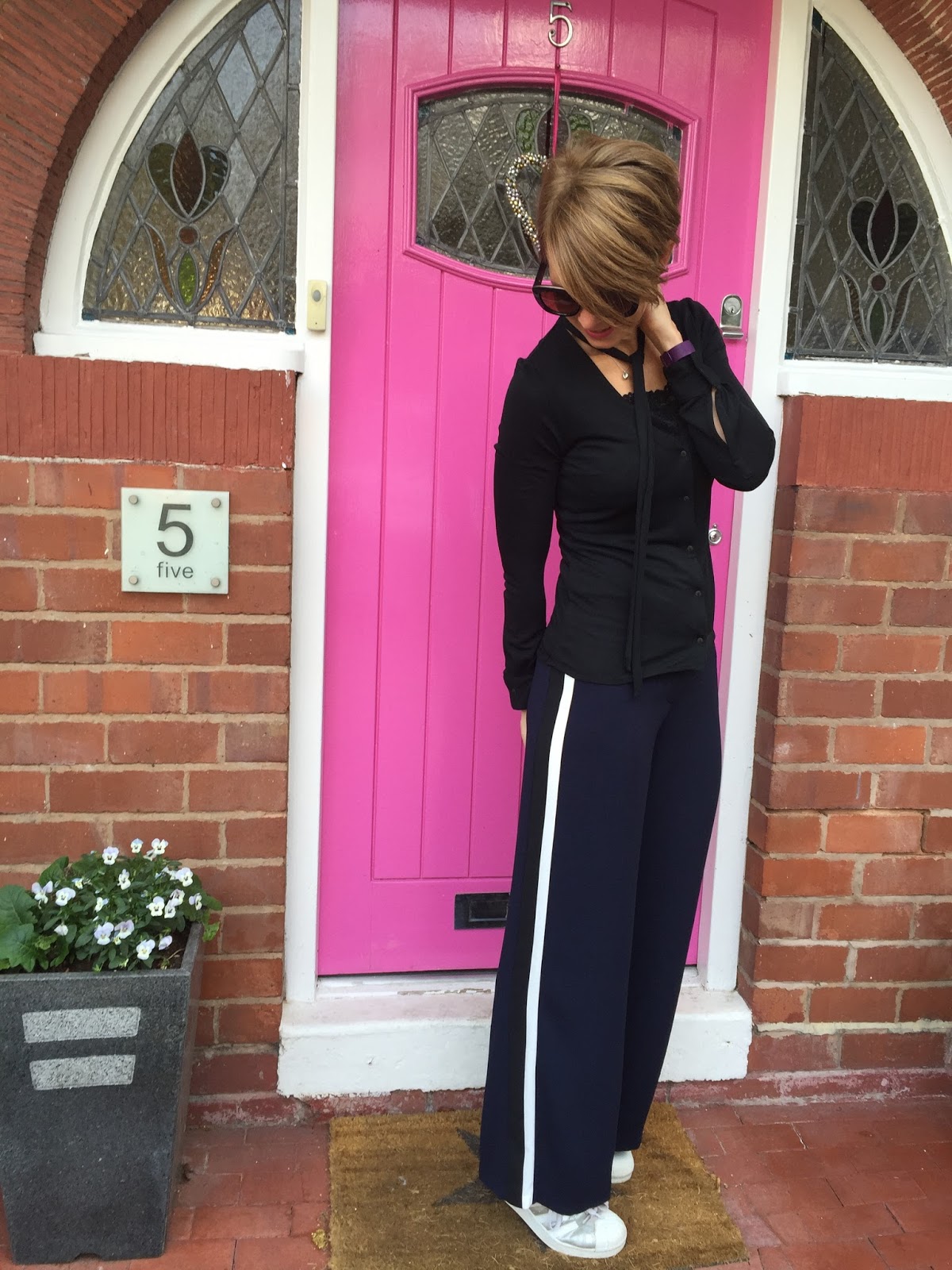 The M&S side striped trousers - Style Guile