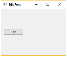 Cara menampilkan Font dialog pada window GUI python menggunakan PySide ...