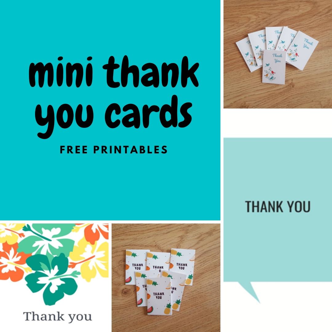 Free Printable Small Thank You Cards