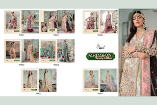 Shree Fab Crimson Luxury Edition Georgette Pakistani Suits 