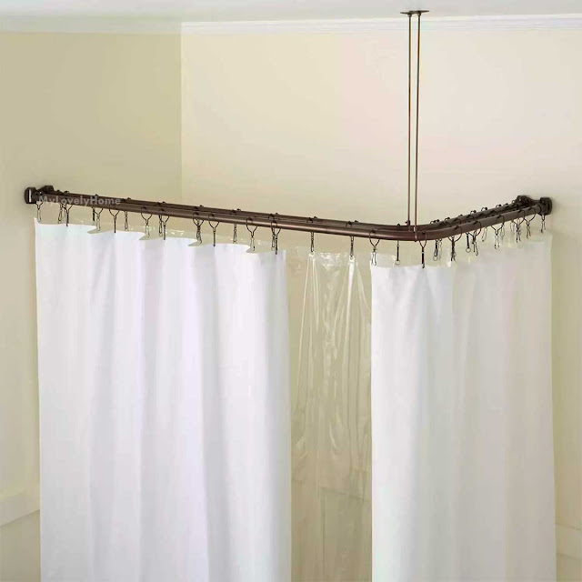 L Shape Window Curtain Rod Ideas and How It Made My Lovely Home