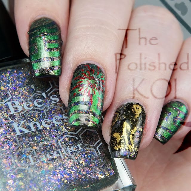 Bee's Knees Lacquer The Maze Harry Potter nail art 