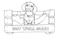 get well pets coloring page