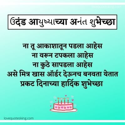 क्रेझी मराठी मजेदार वाढदिवसाच्या शुभेच्छा | 100+ Funny Birthday Wishes In  Marathi