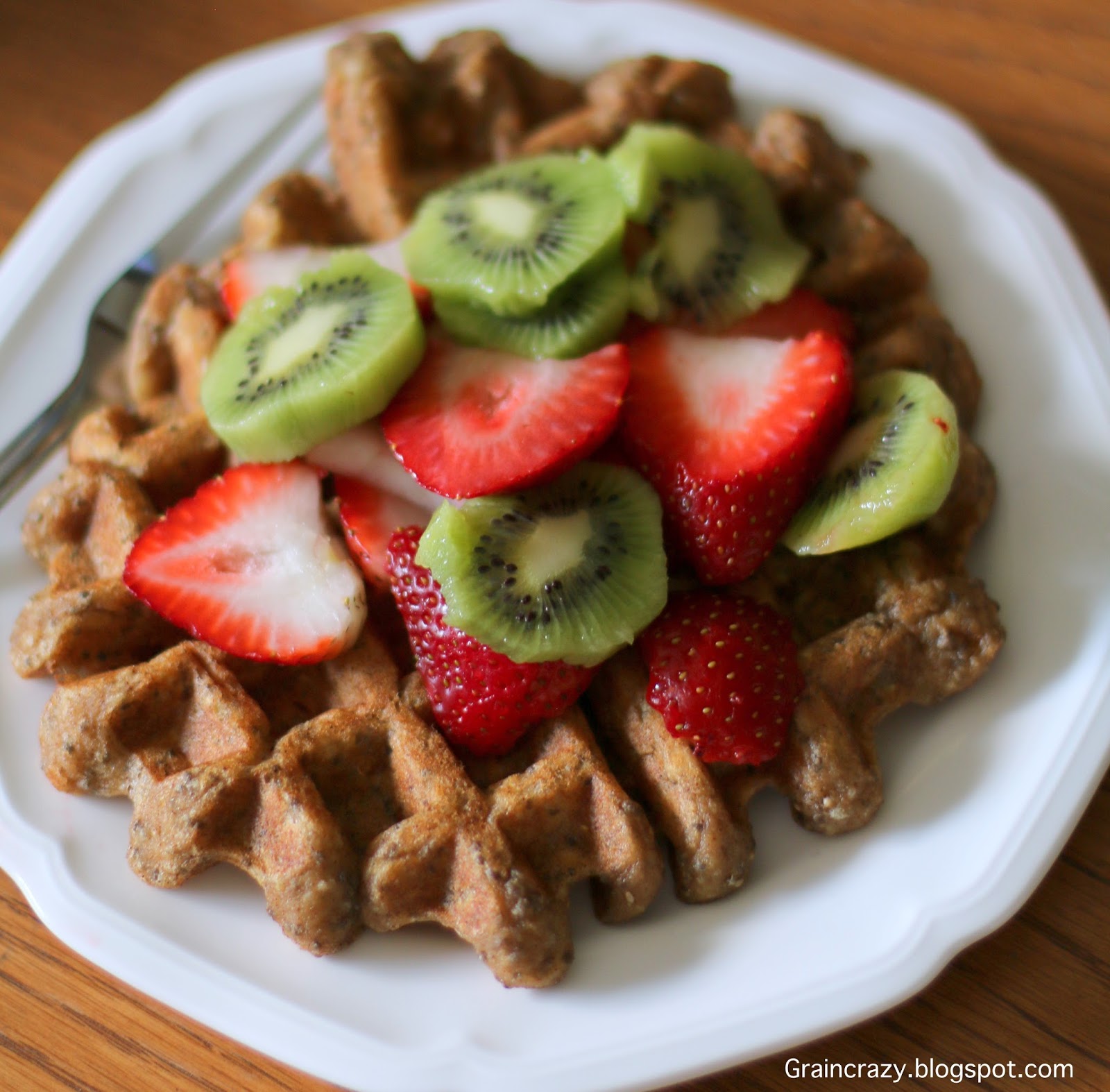 Grain Crazy: Delicious Zucchini(Bread) Waffles (Gluten Free)