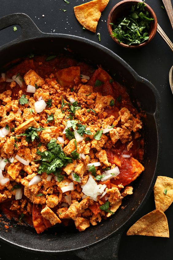 Chipotle Tofu Chilaquiles Recipes for Dinner
