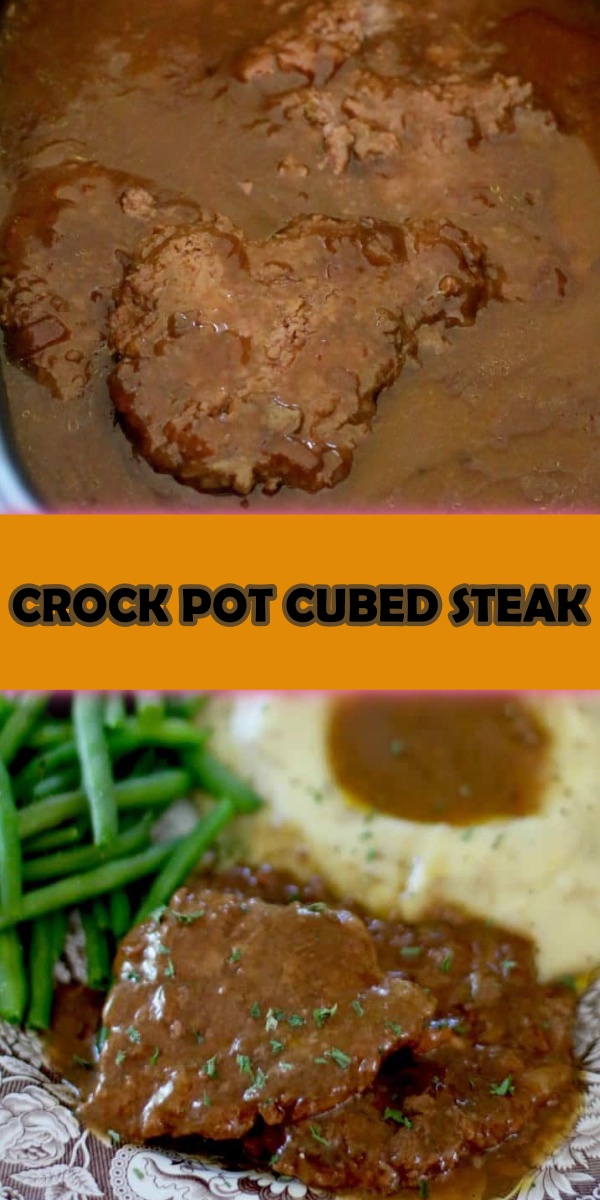 CROCK POT CUBED STEAK - Cook, Taste, Eat