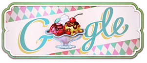 119th Anniversary of the First Documented Ice Cream Sundae, Sundae+_Google_Doodle, image, photo, picture, video