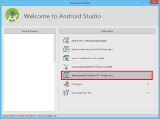 welcome to android studio