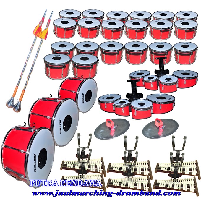 JUAL 1 SET ALAT DRUM BAND SMP TERBAIK (HEAD IMPORT)  35 ALAT