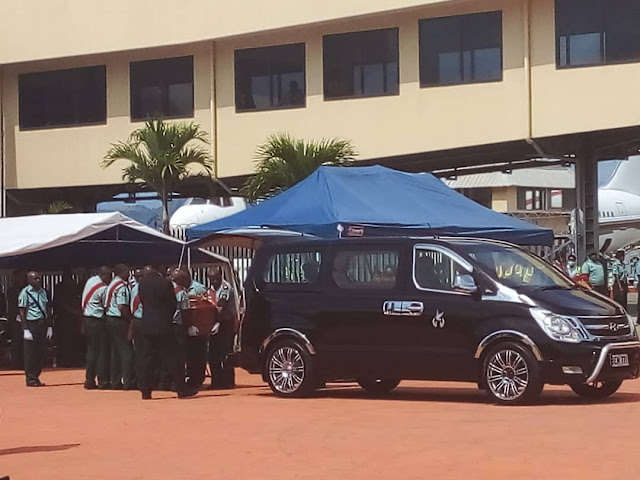 Late Sir Mekere Morauta's Body arrives in PNG Papua New Guinea Today
