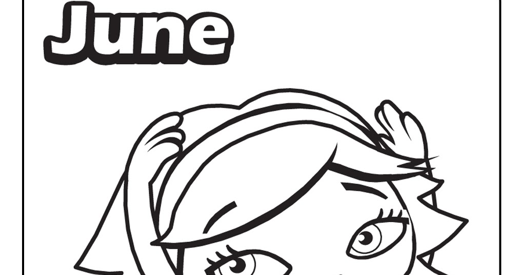 Coloring Pages For June - Free Coloring Page