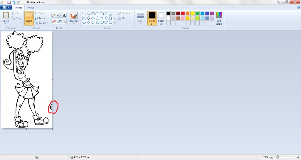 MayzyArt Tutorial Using MS Paint to Modify Stamps
